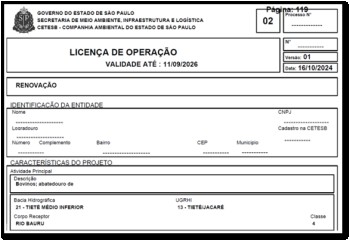 Empresa de renovação cetesb